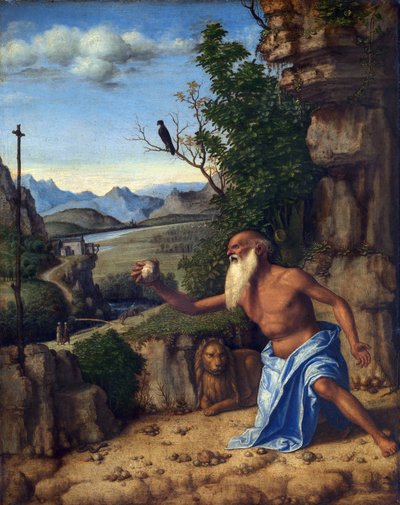 San Girolamo in der Wüste (Cima da Conegliano London) von Cima da Conegliano